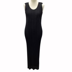 ISSEY MIYAKE イッセイミヤケ PLEATS PLEASE ノースリーブ ワンピース SIZE 2 PP04-JH616 ブラック Bランク