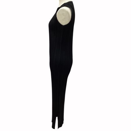 ISSEY MIYAKE イッセイミヤケ PLEATS PLEASE ノースリーブ ワンピース SIZE 2 PP04-JH616 ブラック