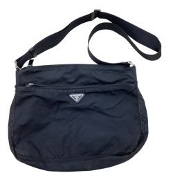 PRADA プラダ ナイロン ショルダーバッグ ブラック Cランク