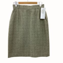 Christian Dior クリスチャンディオール 未使用 タグ付き レディース Vintage スカート SIZE L グリーン Aランク