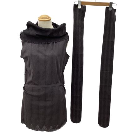 ISSEY MIYAKE イッセイミヤケ PLEATS PLEASE ワンピース アーガイルチェック SIZE ３ PP74LK931 グレー