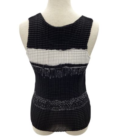 ISSEY MIYAKE イッセイミヤケ プリーツ ノースリーブカットソー SIZE M IM82-FJ580 ブラック