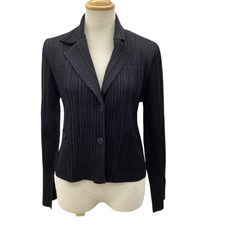 ISSEY MIYAKE イッセイミヤケ PLEATS PLEASE ジャケット SIZE 2 ブラック