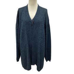JURGEN LEHL ヨーガンレール レディース カーディガン SIZE M ネイビー Bランク