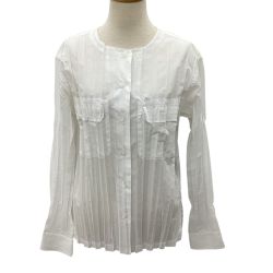 ISSEY MIYAKE イッセイミヤケ プリーツ シャツ SIZE 2 IM42FJ423 ホワイト Bランク
