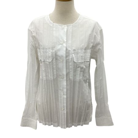 ISSEY MIYAKE イッセイミヤケ プリーツ シャツ SIZE 2 IM42FJ423 ホワイト
