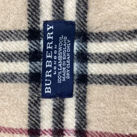 BURBERRY バーバリー マフラー ラムウール チェック グレー