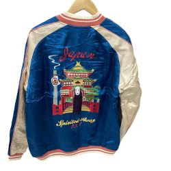 STUDIO GHIBLI GBL ジブリ 千と千尋の神隠し スタジャン SIZE L ブルー Bランク