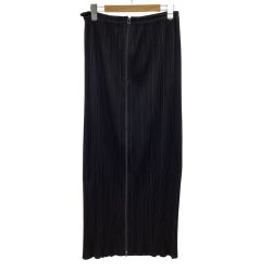 ISSEY MIYAKE イッセイミヤケ PLEATS PLEASE ジップアップ スカート  SIZE 4 PP04-JG376 ブラック Bランク