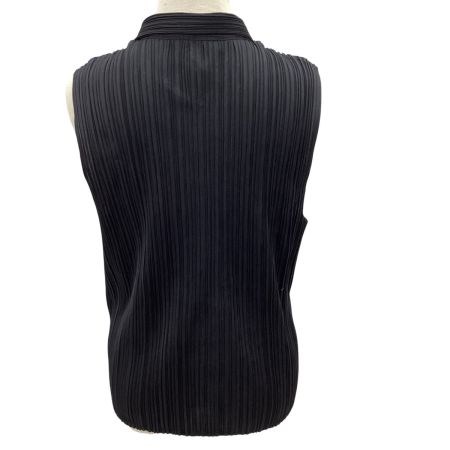 ISSEY MIYAKE イッセイミヤケ PLEATS PLEASE ノースリーブカットソー SIZE 4 PP04-JE384 ブラック