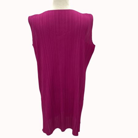 ISSEY MIYAKE イッセイミヤケ PLEATS PLEASE  ノースリーブカットソー SIZE 4 PP43-JK615 パープル