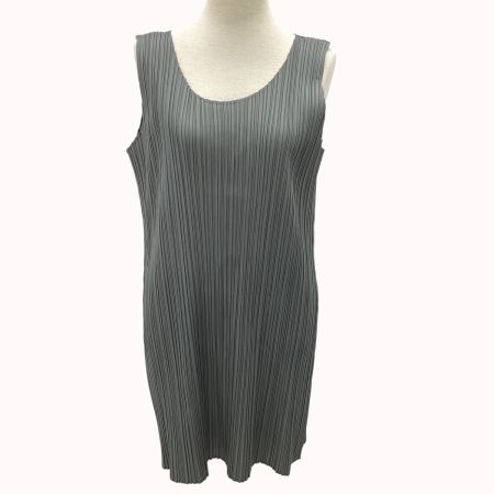 ISSEY MIYAKE イッセイミヤケ PLEATS PLEASE ノースリーブカットソー SIZE 3 PP55-JT101 グレー