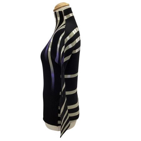 ISSEY MIYAKE イッセイミヤケ プリーツ カットソー  MI12FJ201 ブラック