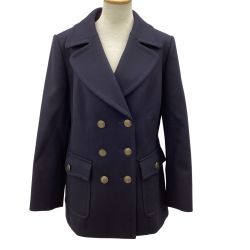 BURBERRY LONDON バーバリーロンドン レディース コート SIZE 44 ネイビー Bランク