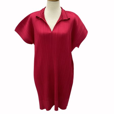 ISSEY MIYAKE イッセイミヤケ PLEATS PLEASE チュニック SIZE 2 PP93-JK165 ショッキングピンク