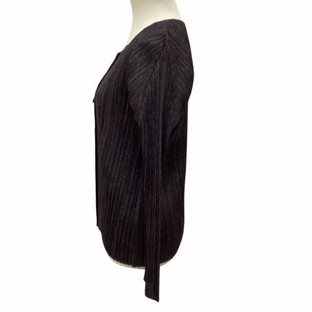 ISSEY MIYAKE イッセイミヤケ PLEATS PLEASE カーディガン SIZE 3 PP71-JO162 グレー