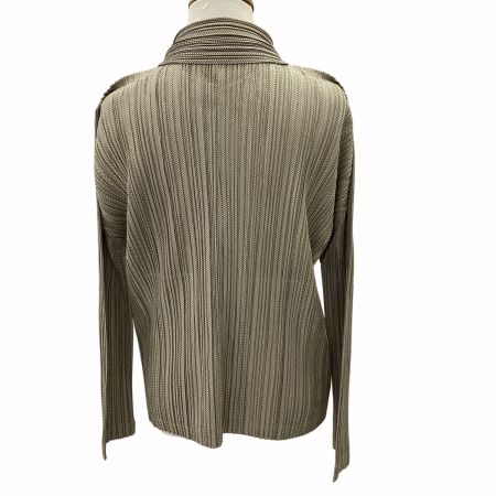 ISSEY MIYAKE イッセイミヤケ PLEATS PLEASE ジャケット SIZE 3 PP83-JG646 ベージュ