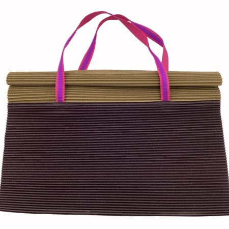 ME ISSEI MIYAKE イッセイミヤケ TRUNK PLEATS BAG プリーツ バイカラー トートバッグ MI94AG732 ブラウン
