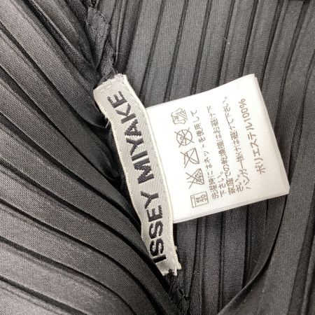 ISSEY MIYAKE イッセイミヤケ プリーツ 変形 アシンメトリー シャツ SIZE 2 IM12FJ546 ブラック