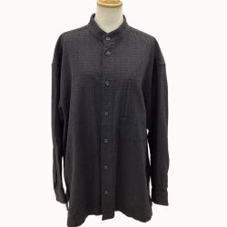 ISSEY MIYAKE イッセイミヤケ メンズ シャツ SIZE M PE43-FJ403 ブラック Bランク