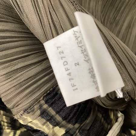 ISSEY MIYAKE FETE PLEATS PLEASE ティーカップ柄 セットアップ SIZE 2 IF74FD727  IF74FG732 ブラック