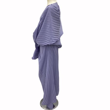 ISSEY MIYAKE イッセイミヤケ 変形 WRAPPED PLEATS プリーツ セットアップ SIZE 2 IM43FJ159 ラベンダー