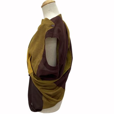 ISSEY MIYAKE イッセイミヤケ Brown Enclothe Plaid 変形 セットアップ  ブラウン