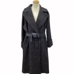 MAX MARA マックスマーラー Weekend ベルテッドロングコート SIZE 40 グレー Bランク