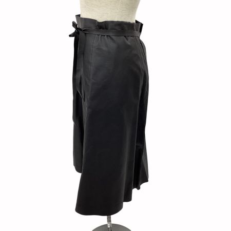 COMME des GARCONS コムデギャルソン 巻きスカート SIZE M レザー 牛革 TC-S040 ブラック