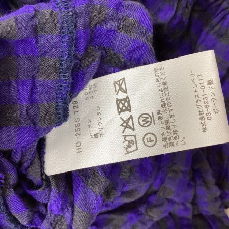 Honnete オネット レディース サイドギャザーシャツ SIZE ９ ブルー
