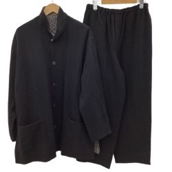 JURGEN LEHL ヨーガンレール レディース セットアップ ジャケットリバーシブル SIZE M ブラック Bランク