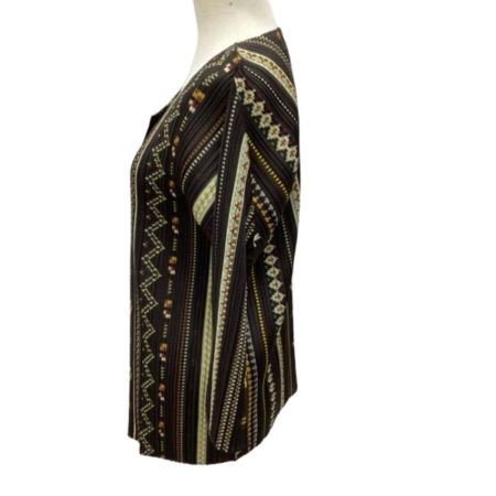 ISSEY MIYAKE イッセイミヤケ PLEATS PLEASE カーディガン SIZE 4 PP91-JO836 ブラウン