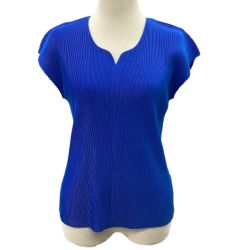 ISSEY MIYAKE イッセイミヤケ PLEATS PLEASE ノースリーブカットソー SIZE 3 PP91FK352 ブルー Bランク