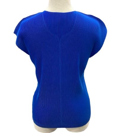 ISSEY MIYAKE イッセイミヤケ PLEATS PLEASE ノースリーブカットソー SIZE 3 PP91FK352 ブルー