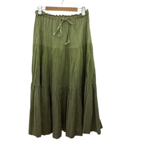 ISSEY MIYAKE イッセイミヤケ PLEATS PLEASE シワ加工 スカート SIZE 1 PP93-PG973 カーキ