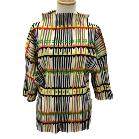 ISSEY MIYAKE イッセイミヤケ PLEATS PLEASE カットソー SIZE 3 PP22-JK792 ホワイト