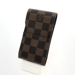 □□ LOUIS VUITTON ルイヴィトン ダミエ エテュイ シガレット タバコケース 本体のみ N63024 エベヌ Aランク
