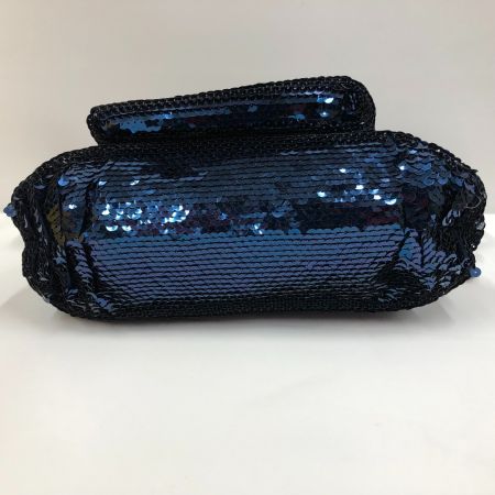  COACH コーチ ポピー　2WAYショルダーバッグ 15381 ブルー シークイン グルーヴィー スパンコール グリッター