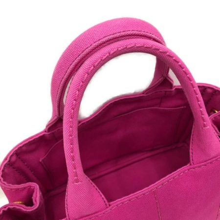  PRADA プラダ カナパ　2ＷＡＹ　トートバッグ 1BG439 ショッキングピンク