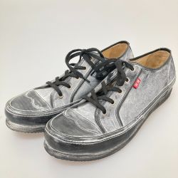 □□ SKULL JEANS スカルジーンズ ローカットスニーカー　　26ｃｍ 11330801 ライトグレー Cランク