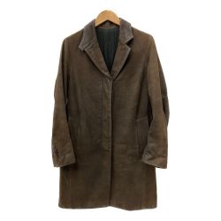 □□ Margaret Howell マーガレットハウエル 牛革　コート 578-212901 ブラウン Cランク
