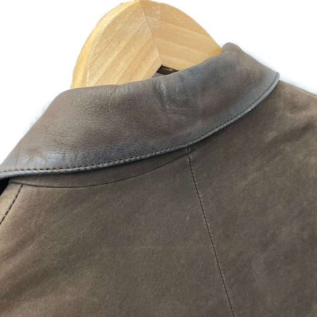  Margaret Howell マーガレットハウエル 牛革　コート 578-212901 ブラウン