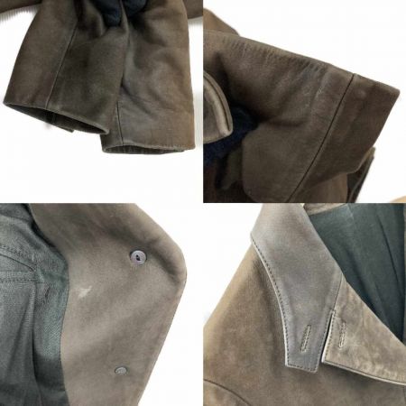  Margaret Howell マーガレットハウエル 牛革　コート 578-212901 ブラウン