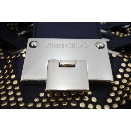  JIMMY CHOO ジミーチュウ レザー　ハンドバッグ ブラック
