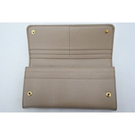  PRADA プラダ 長財布 1MH132 ベージュ