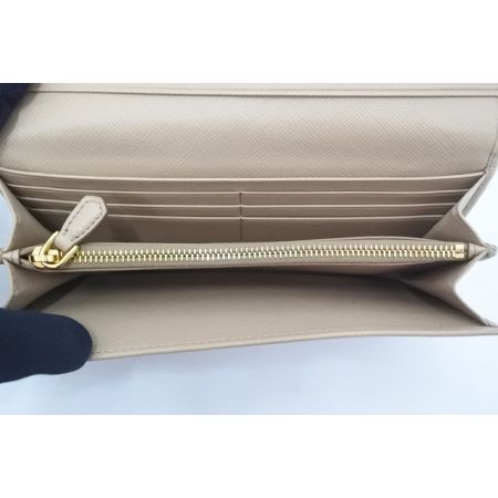  PRADA プラダ 長財布 1MH132 ベージュ
