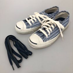 □□ CONVERSE×PORTER コンバース×ポーター ジャックパーセル スニーカー 24cm 1CJ354 スカイブルー Bランク