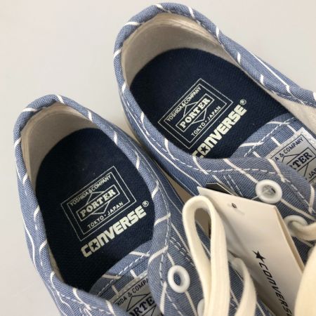  CONVERSE×PORTER コンバース×ポーター ジャックパーセル スニーカー 24cm 1CJ354 スカイブルー