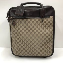 □□ GUCCI グッチ キャリーバッグ 101678 ブラウン Cランク