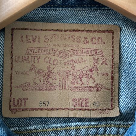  LEVI'S リーバイス メンズ衣料 ジャケット デニムジャケット  サイズ40(L)  メンズ 557 96年製 ビッグE復刻 インディゴ